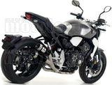 Système D'Échappement Complet Sans Catalyseur Et Homologué Au Niveau Sonore Pro-Race Nichrom Noir Acier - Arrow Special Parts Compatible Avec Honda Cb 1000 R (2018-2024)