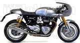Complete Non-Catalytic Exhaust System With Sound Certification Pro-Racing Nichrom Stainless Steel - Arrow Special Parts Compatible With Triumph Thruxton 1200 (2016-2020)