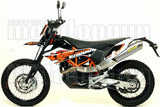 Système D'Échappement Catalytique Avec Homologation Acoustique Race-Tech Aluminium Acier - Arrow Special Parts Compatible Avec Ktm 690 Enduro (2009-2016)