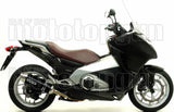 Système D'Échappement Non Catalysé Et Homologué Au Niveau Sonore Race-Tech Aluminium Noir Acier - Arrow Special Parts Compatible Avec Honda Nc 700 X (2012-2013)