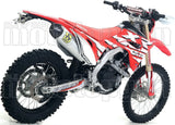 Système D'Échappement Homologué Au Niveau Sonore Race-Tech Aluminium Carbon - Arrow Special Parts Compatible Avec Honda Crf 450 Xr (2019-2020)