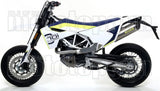 Système D'Échappement Catalytique Avec Homologation Acoustique Race-Tech Titanium Carbon - Arrow Special Parts Compatible Avec Husqvarna 701 Enduro (2017-2020)