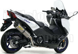 Système D'Échappement Complet Avec Catalyseur Et Homologation Acoustique Race-Tech Titanium Carbon - Arrow Special Parts Compatible Avec Yamaha Xp 560 T-Max (2020-2024)