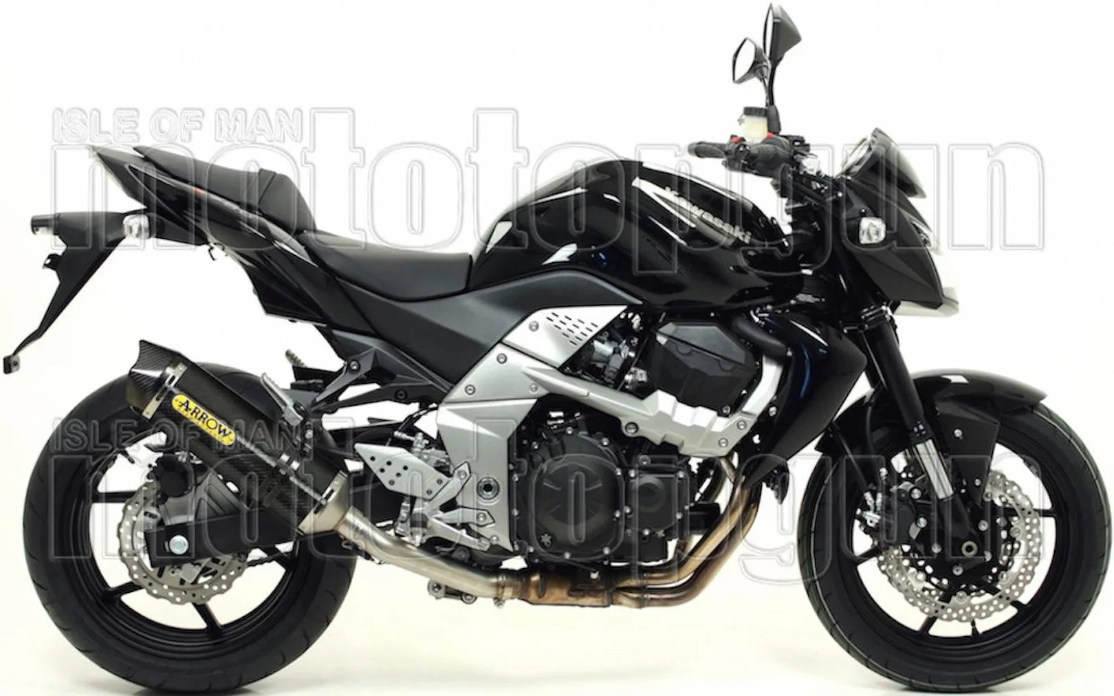 Système D'Échappement Homologué Au Niveau Sonore Race-Tech Carbon Carbon - Arrow Special Parts Compatible Avec Kawasaki Z 750 R (2011-2014)