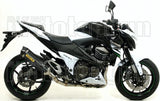 Système D'Échappement Complet Sans Catalyseur Et Homologué Au Niveau Sonore Race-Tech Carbon Carbon - Arrow Special Parts Compatible Avec Kawasaki Z 800 E (2013-2016)