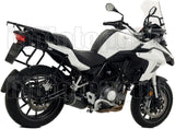 Système D'Échappement Non Catalysé Et Homologué Au Niveau Sonore Race-Tech Aluminium Noir Carbon - Arrow Special Parts Compatible Avec Benelli Trk 502 (2017-2020)