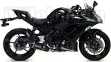 Système D'Échappement Complet Sans Catalyseur Et Homologué Au Niveau Sonore Race-Tech Aluminium Noir Carbon - Arrow Special Parts Compatible Avec Kawasaki Ninja 650 (2017-2020)
