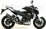 Système D'Échappement Complet Sans Catalyseur Et Homologué Au Niveau Sonore Race-Tech Aluminium Noir Carbon - Arrow Special Parts Compatible Avec Kawasaki Z 800 E (2013-2016)