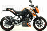 Système D'Échappement Non Catalysé Et Homologué Au Niveau Sonore Thunder Aluminium Noir Acier - Arrow Special Parts Compatible Avec Ktm 125 Duke (2011-2016)
