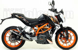 Exhaust Tip With Noise Certification Thunder Black Aluminium Stainless Steel - Arrow Special Parts Compatible With Ktm 390 Duke (2013-2016)
