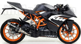 Système D'Échappement Catalytique Avec Homologation Acoustique Thunder Aluminium Noir Acier - Arrow Special Parts Compatible Avec Ktm Rc 390 (2015-2016)
