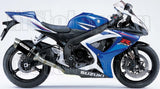 Système D'Échappement Homologué Au Niveau Sonore Thunder Aluminium Noir Acier - Arrow Special Parts Compatible Avec Suzuki Gsx-R 750 Ie (2006-2007)