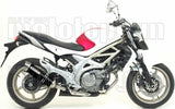 Système D'Échappement Homologué Au Niveau Sonore Thunder Aluminium Noir Acier - Arrow Special Parts Compatible Avec Suzuki Svf 650 Gladius (2009-2015)