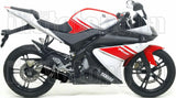 Système D'Échappement Complet Sans Catalyseur Et Homologué Au Niveau Sonore Thunder Aluminium Noir Acier - Arrow Special Parts Compatible Avec Yamaha Yzf-R 125 (2008-2013)