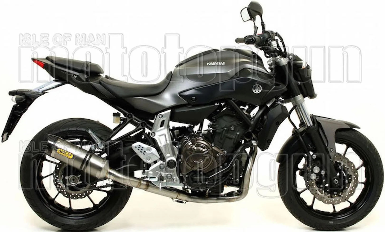 Système D'Échappement Complet Sans Catalyseur Et Homologué Au Niveau Sonore Thunder Titanium Carbon - Arrow Special Parts Compatible Avec Yamaha Tracer 7 (2021-2024)