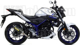 Système D'Échappement Complet Sans Catalyseur Et Homologué Au Niveau Sonore Thunder Carbon Carbon - Arrow Special Parts Compatible Avec Yamaha Mt-03 (2016-2017)
