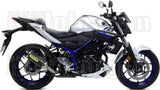 Complete Non-Catalytic Exhaust System With Sound Certification Thunder Carbon Carbon - Arrow Special Parts Compatible With Yamaha Mt-03 (2018-2019)