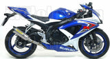 Système D'Échappement Complet Sans Catalyseur Et Homologué Au Niveau Sonore Thunder Aluminium Carbon - Arrow Special Parts Compatible Avec Suzuki Gsx-R 600 Ie (2008-2010)