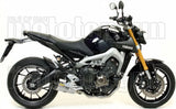 Système D'Échappement Complet Avec Catalyseur Et Homologation Acoustique Thunder Aluminium Carbon - Arrow Special Parts Compatible Avec Yamaha Mt-09 (2013-2020)