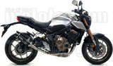 Système D'Échappement Complet Sans Catalyseur Et Homologué Au Niveau Sonore Thunder Aluminium Noir Carbon - Arrow Special Parts Compatible Avec Honda Cb 650 R (2019-2023)