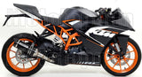 Système D'Échappement Catalytique Avec Homologation Acoustique Thunder Aluminium Noir Carbon - Arrow Special Parts Compatible Avec Ktm Rc 390 (2015-2016)