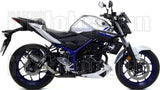 Système D'Échappement Complet Sans Catalyseur Et Homologué Au Niveau Sonore Thunder Aluminium Noir Carbon - Arrow Special Parts Compatible Avec Yamaha Mt-03 (2018-2019)