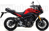 Complete Catalytic Exhaust System With Sound Certification Thunder Black Aluminium Carbon - Arrow Special Parts Compatible With Yamaha Tracer 900 Gt (2018-2020)