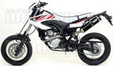 Système D'Échappement Homologué Au Niveau Sonore Thunder Aluminium Noir Carbon - Arrow Special Parts Compatible Avec Yamaha Wr 125 R (2009-2016)