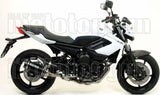 Système D'Échappement Homologué Au Niveau Sonore Thunder Aluminium Noir Carbon - Arrow Special Parts Compatible Avec Yamaha Xj6 Diversion (2009-2015)