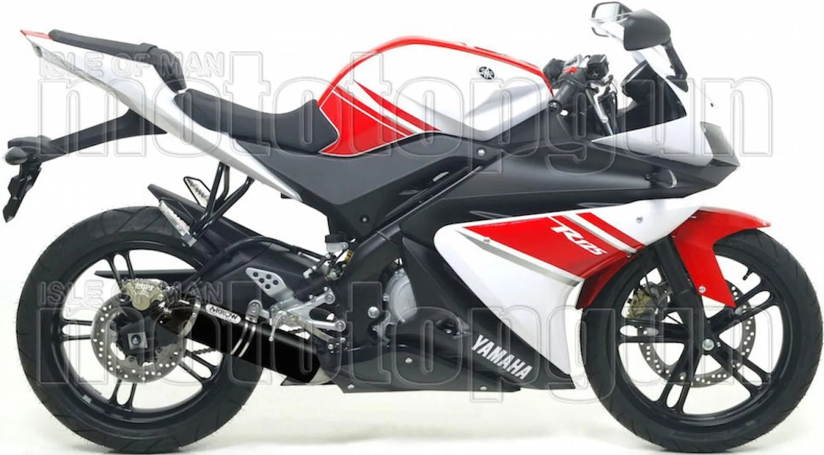 Système D'Échappement Complet Avec Catalyseur Et Homologation Acoustique Thunder Aluminium Noir Carbon - Arrow Special Parts Compatible Avec Yamaha Yzf-R 125 (2008-2013)