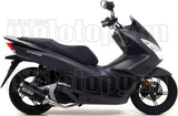 Complete Non-Catalytic Exhaust System With Sound Certification Urban Black Aluminium Stainless Steel Black - Arrow Special Parts Compatible With Honda Pcx 150 (2012-2016)