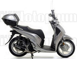 Système D'Échappement Complet Sans Catalyseur Et Homologué Au Niveau Sonore Urban Aluminium Noir Acier Noir - Arrow Special Parts Compatible Avec Honda Sh 125 I (2017-2019)