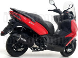 Système D'Échappement Non Catalysé Et Homologué Au Niveau Sonore Urban Aluminium Noir Acier Noir - Arrow Special Parts Compatible Avec Kymco X-Town 300 (2017-2020)