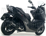 Système D'Échappement Complet Sans Catalyseur Et Homologué Au Niveau Sonore Urban Aluminium Noir Acier Noir - Arrow Special Parts Compatible Avec Kymco Xciting 400 I S (2019-2020)