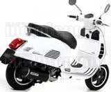 Système D'Échappement Complet Sans Catalyseur Et Homologué Au Niveau Sonore Urban Aluminium Noir Acier Noir - Arrow Special Parts Compatible Avec Piaggio Vespa Gts 300 Hpe (2019-2020)
