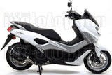 Système D'Échappement Complet Sans Catalyseur Et Homologué Au Niveau Sonore Urban Aluminium Noir Acier Noir - Arrow Special Parts Compatible Avec Yamaha Tricity 125 (2017-2020)