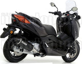 Système D'Échappement Non Catalysé Et Homologué Au Niveau Sonore Urban Aluminium Noir Acier Noir - Arrow Special Parts Compatible Avec Yamaha X-Max 125 (2018-2020)