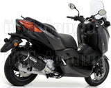 Système D'Échappement Non Catalysé Et Homologué Au Niveau Sonore Urban Aluminium Noir Acier Noir - Arrow Special Parts Compatible Avec Yamaha X-Max 400 (2017-2020)