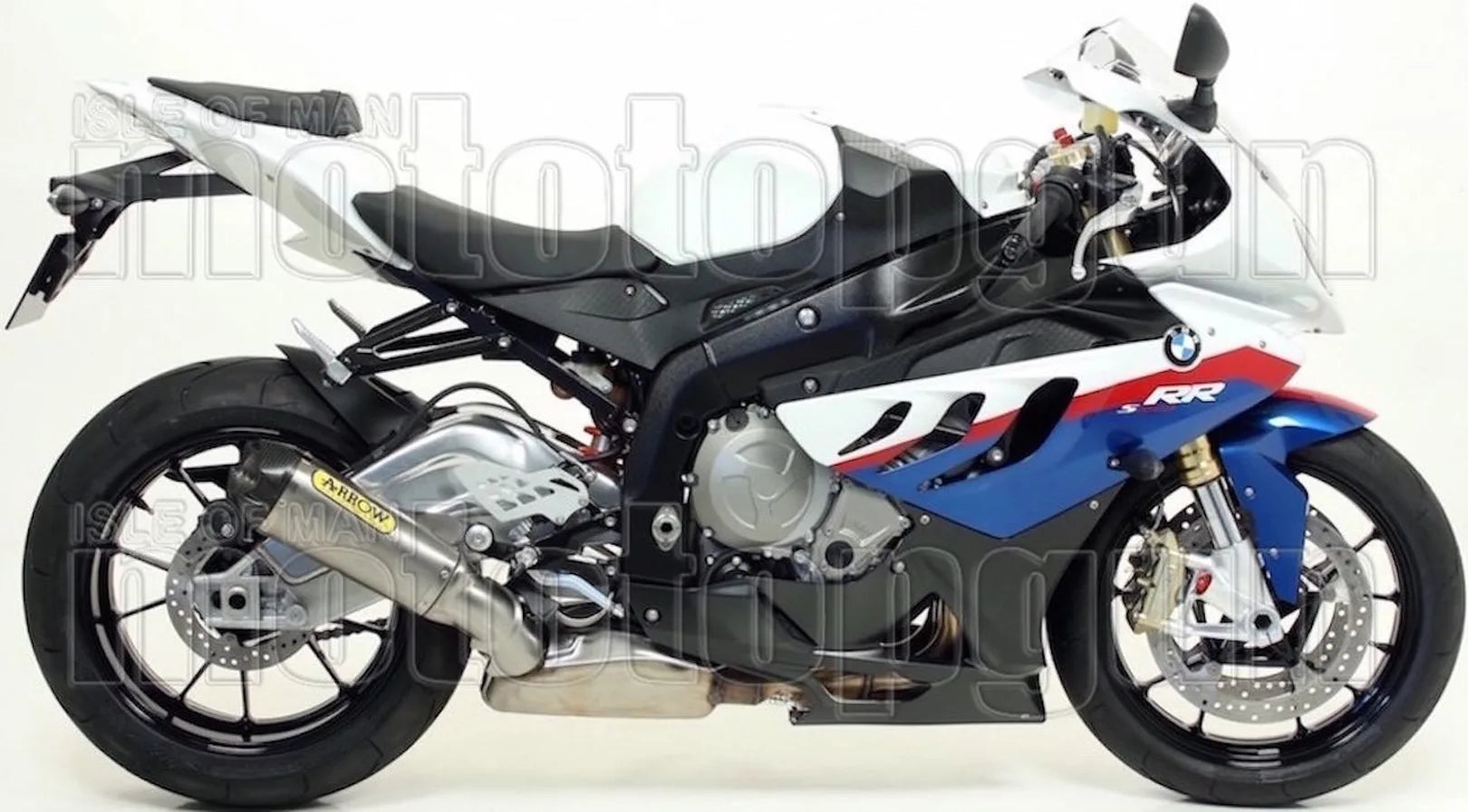 Système D'Échappement Complet Non Catalysé Et Sans Homologation Acoustique Works Competition Evo Titanium Carbon - Arrow Special Parts Compatible Avec Bmw S 1000 Rr (2009-2014)