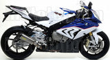 Système D'Échappement Complet Non Catalysé Et Sans Homologation Acoustique Works Competition Basso Titanium Carbon - Arrow Special Parts Compatible Avec Bmw S 1000 Rr (2015-2018)