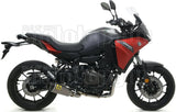 Système D'Échappement Complet Avec Catalyseur Et Homologation Acoustique Works Titanium Carbon - Arrow Special Parts Compatible Avec Yamaha Tracer 7 (2021-2024)