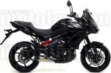 Système D'Échappement Complet Sans Catalyseur Et Homologué Au Niveau Sonore X-Kone Nichrom Carbon - Arrow Special Parts Compatible Avec Kawasaki Versys 650 (2017-2022)