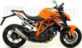 Système D'Échappement Non Catalysé Et Homologué Au Niveau Sonore X-Kone Nichrom Carbon - Arrow Special Parts Compatible Avec Ktm 1290 Superduke Gt (2017-2024)