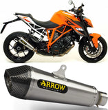 Système D'Échappement Catalytique Avec Homologation Acoustique X-Kone Nichrom Carbon - Arrow Special Parts Compatible Avec Ktm 1290 Superduke R (2014-2016)