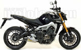 Complete Catalytic Exhaust System With Sound Certification X-Kone Nichrom Carbon - Arrow Special Parts Compatible With Yamaha Mt-09 (2013-2020)