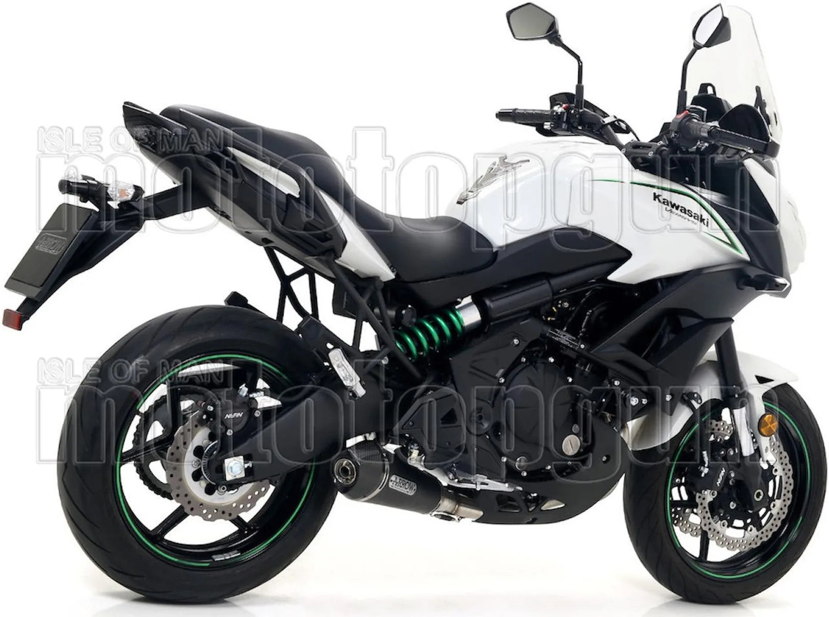 Système D'Échappement Complet Avec Catalyseur Et Homologation Acoustique X-Kone Nichrom Noir Carbon - Arrow Special Parts Compatible Avec Kawasaki Versys 650 (2017-2022)