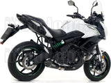Système D'Échappement Complet Sans Catalyseur Et Homologué Au Niveau Sonore X-Kone Nichrom Noir Carbon - Arrow Special Parts Compatible Avec Kawasaki Versys 650 (2017-2022)
