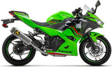 Système D'Échappement Homologué Au Niveau Sonore Indy-Race Aluminium Noir Carbon - Arrow Special Parts Compatible Avec Kawasaki Z 400 (2023)