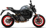 Système D'Échappement Homologué Au Niveau Sonore Indy-Race Aluminium Noir Titanium - Arrow Special Parts Compatible Avec Ducati Monster 937 + (2021-2024)