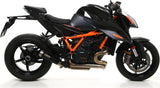Système D'Échappement Homologué Au Niveau Sonore Pro-Race Nichrom Noir Acier - Arrow Special Parts Compatible Avec Ktm 1290 Superduke R (2020-2023)